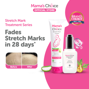 Mama’s Choice Stretch Mark Treatment Series | Stretch Mark Cream and Serum | No Paraben and Alcohol