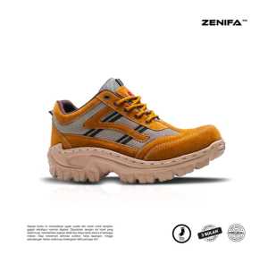 Zenifa - Sepatu Safety Forest Pria Ujung Besi Proyek Kerja Lapangan Trecking Touring Endure