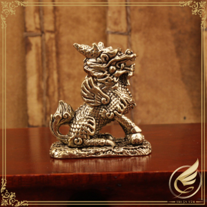 Decor Mini Tượng Đồng Kỳ Lân Phi Thiên Chiêu Tài Lộc Bằng Đồng Thau Tượng Kỳ Lân Phong Thủy - Đồ Đồng Thuận Tâm