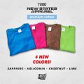 Kaos Polos NSA Premium Cotton 7200 New States Apparel Short Sleeve/ Lengan Pendek. 