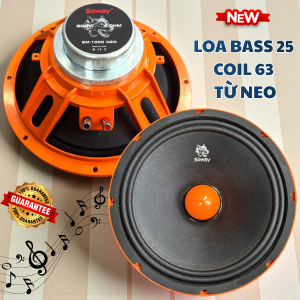 Loa neo khối bass 25 coil 63 Soway (Giá 1 Cái) hàng nhập khẩu chất lượng cao màng vải sườn nhôm đúc