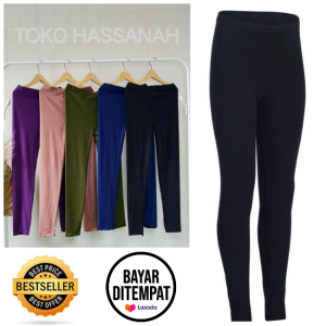 Legging Wanita Dewasa Polos Hitam - Toko Hassanah
