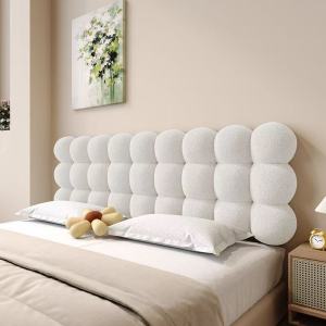 หมอนหัวเตียงเรียบหรู พนักพิงนุ่ม เสื่อทาทามิสีขาว เรียบง่ายและทันสมัย มีให้เลือก 3 ขนาด