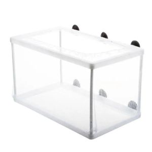 PETPARADIS Hanging Fish Breeding Breeder Box Aquarium with Suction Cups Baby Fish Hatchery Portable Removable Breeding Isolation Net Baby Fishes Shrimp