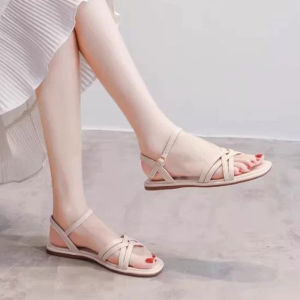 [Free Shipping] Comfortable Soft-Soled Versatile Flat WomenS Shoes That DonT Tire The Feet 2026 Summer Stylish Roman Sandals For Women Lightweight And Suitable For Pairing With Skirts