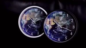 Galaxy Blue Moon LED Luminous Voice Control Wall Clock Living Room Dining Room Kitchen Bedroom ClockFast shipping
