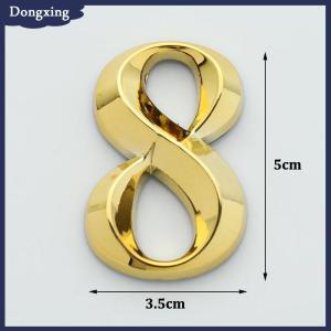 dongxing 1 miếng dán nhà cao 5cm màu vàng nhãn địa chỉ cửa số nhà hiện đại màu vàng kim