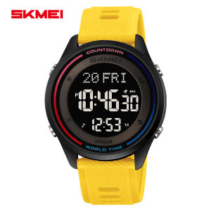SKMEI 2348 Jam Tangan Digital Pria Mode Olahraga Tali Karet Multi Fitur Keren Sport Watch