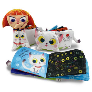 ห้องเรียน หนังสือผ้า มะเหมียวแมวน่ารัก ใช้สีที่ปลอดภัยสำหรับเด็กเล็ก ขยำมีเสียง พัฒนากล้ามเนื้อมือ