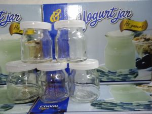 12 HỦ THỦY TINH - NẮP NHỰA - LÀM SỮA CHUA -  100ML