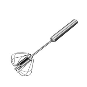 SWEET TIM Non-stick Rotating Coffee Milk Egg Stirrer Baking Mixer Manual Hand Egg Whisk Egg Beater Baking Tool Kitchen Accessories