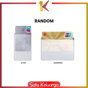 SK-C1203 Plastik Pelindung Kartu ATM SIM KTP Transparan Sampul Cover Anti Gores / Sarung Pelindung
