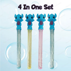 Blue Dog Bubble Stick 1 set 4pcs Colors Bubble Blow Colorful Balloon Soap Small Gift Toy 泡泡棒 *READY STOCK*