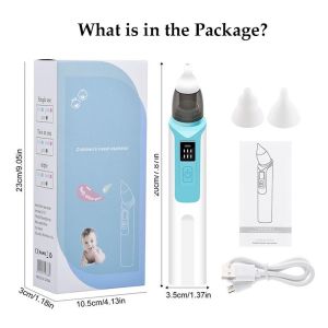 TOPnet【24H】Nasal Aspirator Rechargeable Baby Nose Cleaner soft Silicone Suction Child Nasal Aspirator Penyedut Sedut Hingus吸鼻器