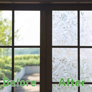 3D No Glue Static Decorative Privacy Window Films Glass Sticker for Home and Office [MY Delivery]