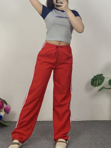 ชุดเซ็ตแฟชั่น เสื้อยืดปักลาย + กางเกงเอวยืด