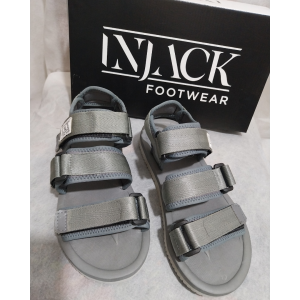 Injack Footwear - Sandal Sendal Gunung Traveling Casual Pria Wanita Wren Grey size 36-44