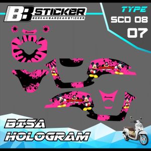 Decal Scoopy BISA HOLOGRAM Full Body Full Block Dekal New Fi 2017 2018 2019  Scd 8