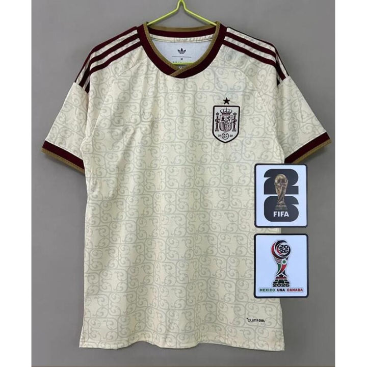 (S-4XL) 26/27 Spain Away Fan Football Jersey