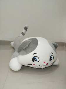 Bantal Guling Kucing Lying 95cm Bahan Plush Premium SNI