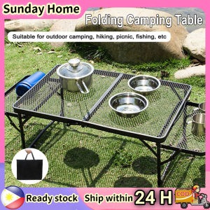 Folding Camping Table Portable Barbecue Picnic Outdoor Tables Adjustable Table for Camp Heavy Duty Aluminum Metal Outdoor Furniture