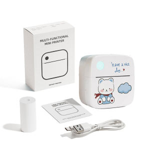 Portable Mini Printer Thermal Stickers Paper Inkless Bluetooth For dolewa Printer Imprimante Android IOS Portable Label Printer