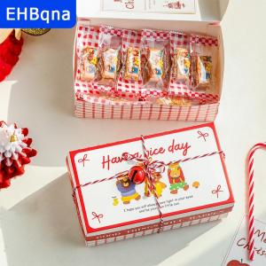 [COD] EHBqna SPORTS กล่องของขวัญคริสต์มาสกล่องของขวัญสำหรับการอบขนมบิสกิตช็อกโกแลตของที่ระลึกดีไซน์การ์ตูน