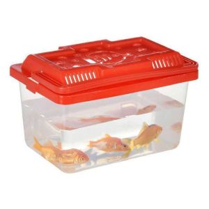 PCTYL36665 Plastic Feeding Aquarium Transparen Turtle Tank Goldfish Tank Pet Products Hamster Box