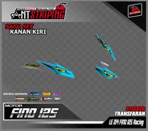 [COD] Striping Stiker Transparan FINO 125 - Stiker Variasi Semifull Racing LE214