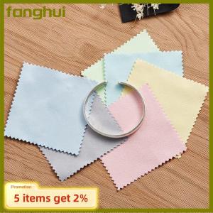 fanghui 8x8cm Color Cleaning Polishing Cloth Soft Clean Wipe Cloth Of Jewelry Tools*100