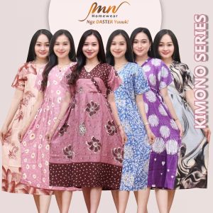 Daster Kimono Terbaru Busui Friendly Kekinian - Daster Kimono Rayon Selutut