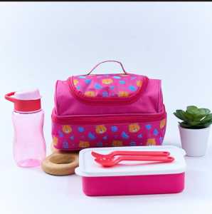 Smiley Lunch Bag Set of 4 pcs - KingQueen Shopping