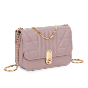 Fashion Small square bag Womens Simple Solid Bag Leather Chain sling bag for woman