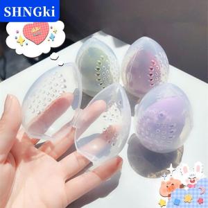 SHNGki 1PC mỹ phẩm trứng hộp lưu trữ vẻ đẹp miếng bọt biển đứng lưu trữ trường hợp trang điểm Máy xay sinh tố Puff chủ Rỗng Mỹ phẩm cống container