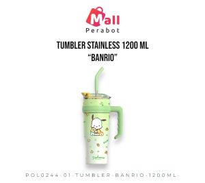 Mall Perabot | Tumbler Ice BANRIO Americano Sugar Free 1200 ML | Termos Tumblr Stainless Steel Mirip SANRIO Cangkir Botol Stenlis Kopi Cup Portabel Mirip SANRIO