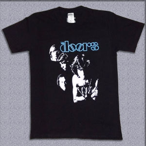 Kaos Band The Doors Personnel Rock Legend Barat cotton combed sablon plastisol