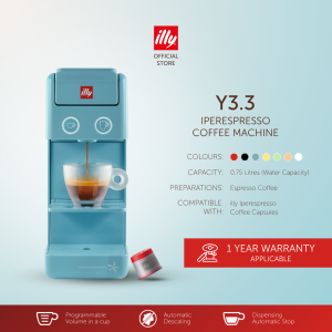 illy Y3.3 iperEspresso Coffee Machine (Red/White/Black/Blue)