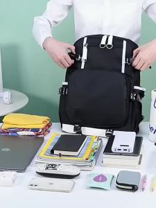 กระเป๋านักเรียน Conan สำหรับนักเรียนประถม กระเป๋าเป้ความจุขนาดใหญ่สำหรับนักเรียนมัธยมต้นและมัธยมปลาย กระเป๋าเป้ญี่ปุ่นอนิเมะน้ำหนักเบาสำหรับเด็กชายและเด็กหญิง