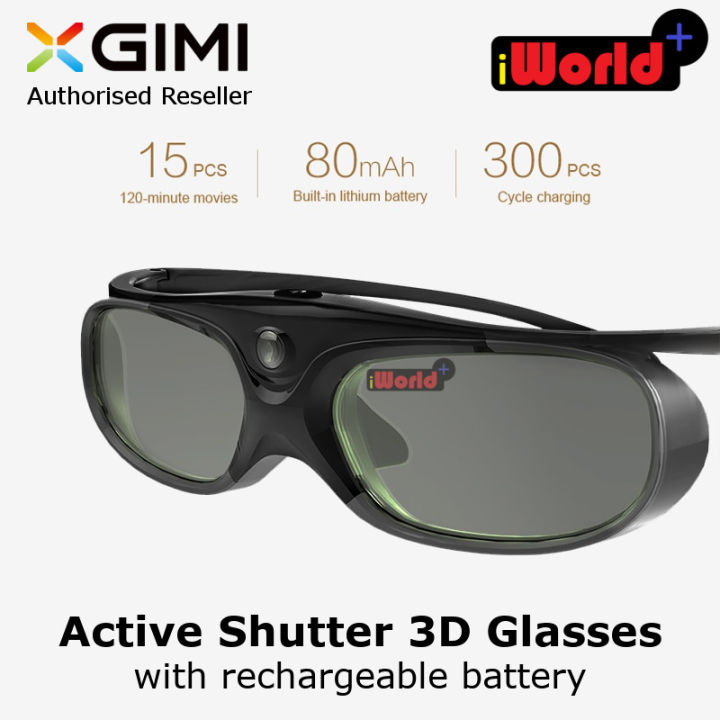 XGIMI Active Shutter 3D Glasses with Built-in Rechargeable Battery