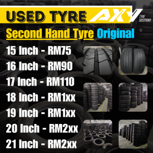 #USEDTYREORIGINAL 15" ~ 21" TAYAR TERPAKAI BERKUALITI
