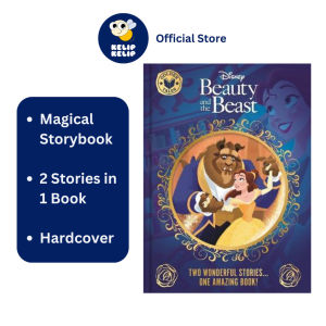 Disney Beauty & The Beast Golden Tales Story Book To Read (Hardcover) With 2 Stories For Kids