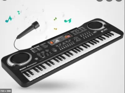 Keyboard piano elektronik digital 61 keys Free Mic nya cocok bg pemula