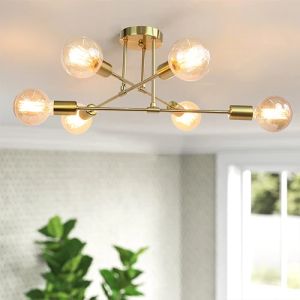 Modern LED Ceiling Lights Industrial Iron Black/Golden Nordic Minimalist Home Decoration Living Room Dining Room Ceiling Lamps