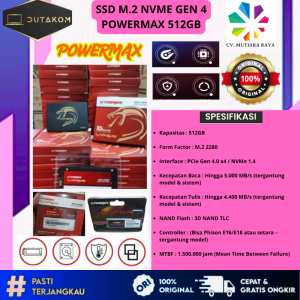SSD M.2 NVME GEN 4 POWERMAX 512GB