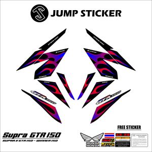 Stiker striping supra x gtr 150 - winner 150 grafis variasi 002
