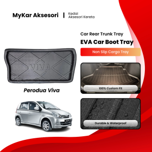 Perodua Viva EVA Car Luggage Boot Tray Waterproof  Durable & Custom Fit (THICKNESS 0.8 CM)