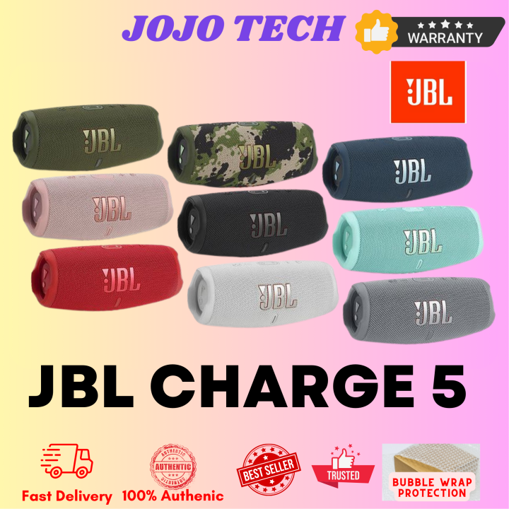 [READY STOCK] JBL Charge 5 Portable Waterproof Speaker with Powerbank