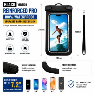 IPX8 Waterproof Phone Pouch Underwater Phone Case Touch Screen Swimming Beach Travel Bag