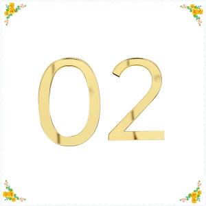 💖【Special price】💝CHUN ป้าย3D ติดประตูแบบทันสมัยหมายเลข0-9ป้ายทะเบียนบ้านหมายเลขประตูโรงแรมกล่องจดหมายหมายเลขสติกเกอร์หลัก