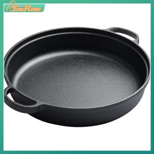 【Fast Delivery】Multi-Size Cast Iron Skillet with Double Handles 8.7 9.8 11 11.8 Inch for Versatile Kitchen Use【Arrive 1-3 Days】